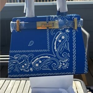 NRG Jeanne bandanna Blue Women's Bag new